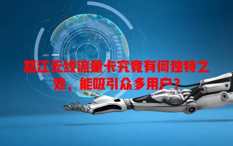 怒江无线流量卡究竟有何独特之处，能吸引众多用户？
