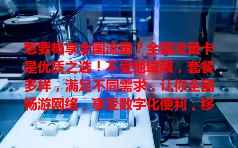 想要畅享全国流量？全国流量卡是优质之选！不受地域限，套餐多样，满足不同需求，让你全国畅游网络，享受数字化便利，移动生活更精彩！