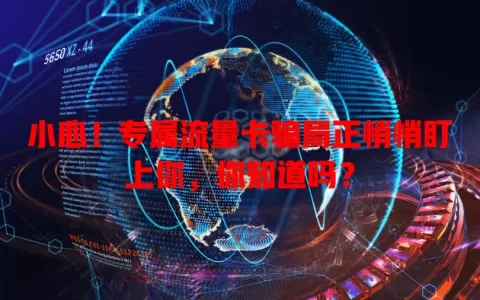 小心！专属流量卡骗局正悄悄盯上你，你知道吗？