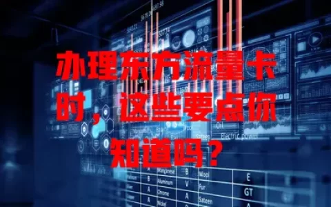 办理东方流量卡时，这些要点你知道吗？