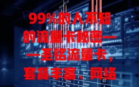 99%的人不知的流量卡秘密——圣铭流量卡，套餐丰富、网络稳定、服务优