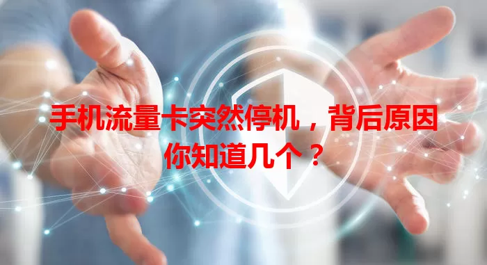 手机流量卡突然停机,背后原因你知道几个?