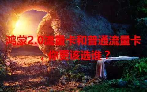 鸿蒙2.0流量卡和普通流量卡，你更该选谁？