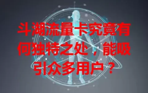 斗湖流量卡究竟有何独特之处，能吸引众多用户？