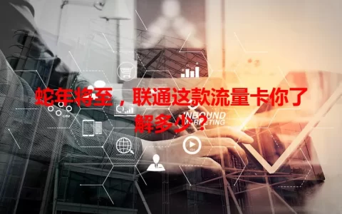 蛇年将至，联通这款流量卡你了解多少？