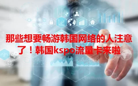 那些想要畅游韩国网络的人注意了！韩国kspo流量卡来啦