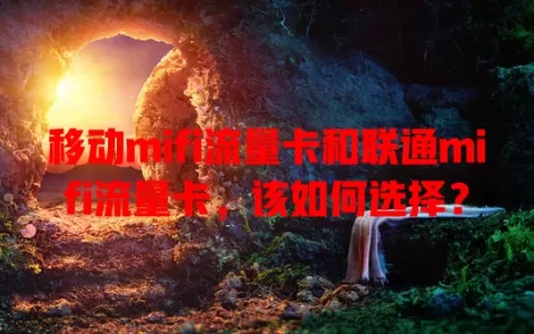 移动mifi流量卡和联通mifi流量卡，该如何选择？