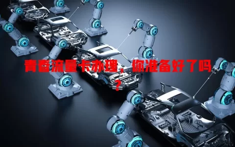 青春流量卡办理，你准备好了吗？