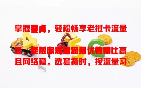 掌握要点，轻松畅享老挝卡流量包月

老挝卡流量包月优势明显，能帮你规划流量，性价比高且网络稳。选套餐时，按流量习惯定额度，关注其他服务。了解这些，就能轻松享受，让网络生活更顺畅