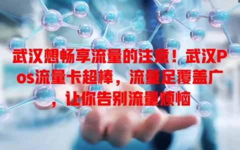 武汉想畅享流量的注意！武汉Pos流量卡超棒，流量足覆盖广，让你告别流量烦恼