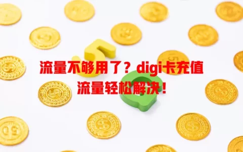 流量不够用了？digi卡充值流量轻松解决！