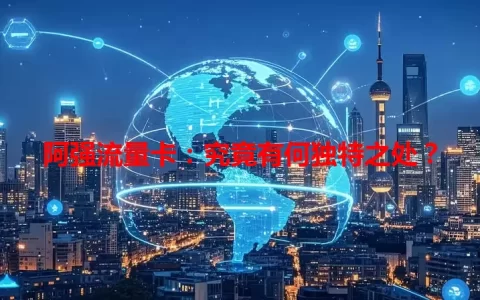 阿强流量卡：究竟有何独特之处？