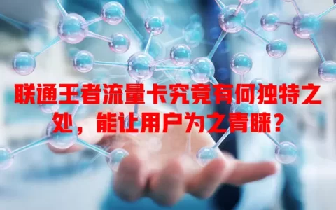 联通王者流量卡究竟有何独特之处，能让用户为之青睐？
