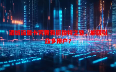 酒城流量卡究竟有何独特之处，能吸引众多用户？