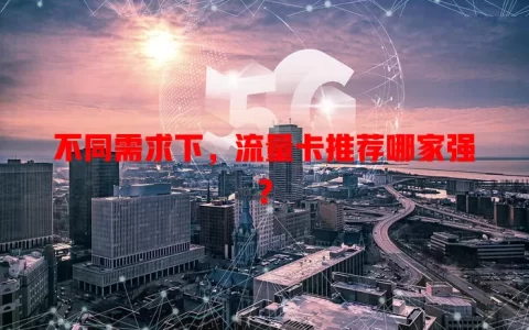 不同需求下，流量卡推荐哪家强？