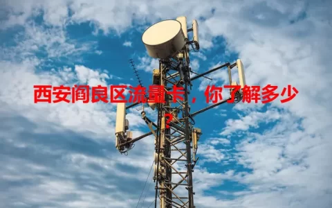 西安阎良区流量卡，你了解多少？