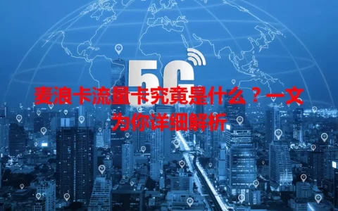 麦浪卡流量卡究竟是什么？一文为你详细解析