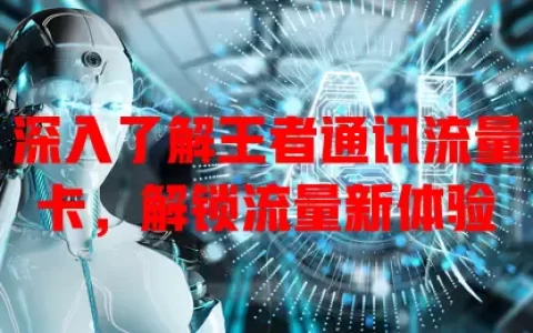 深入了解王者通讯流量卡，解锁流量新体验