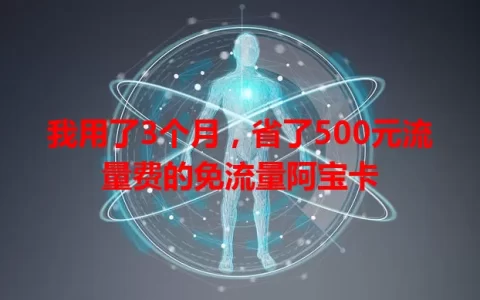 我用了3个月，省了500元流量费的免流量阿宝卡
