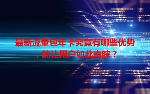 最新流量包年卡究竟有哪些优势，能让用户如此青睐？