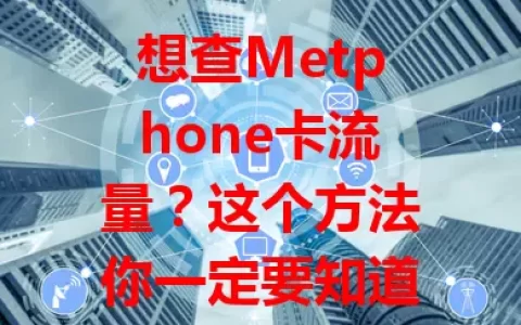 想查Metphone卡流量？这个方法你一定要知道！