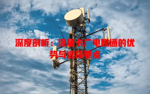 深度剖析：流量卡广电联通的优势与选择要点