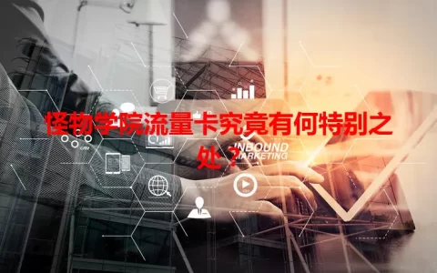 怪物学院流量卡究竟有何特别之处？