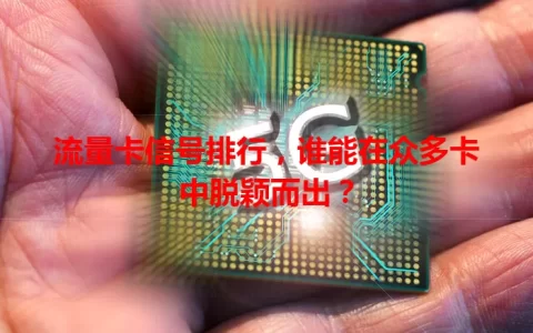 流量卡信号排行，谁能在众多卡中脱颖而出？