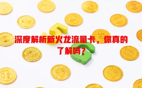 深度解析新火龙流量卡，你真的了解吗？