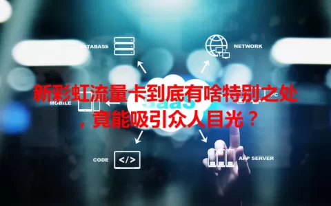 新彩虹流量卡到底有啥特别之处，竟能吸引众人目光？