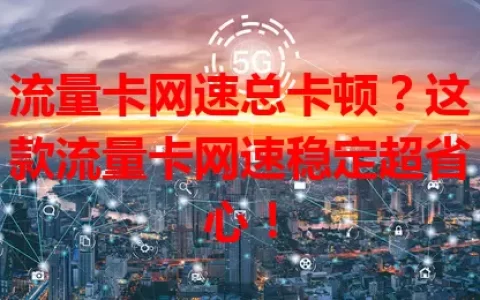流量卡网速总卡顿？这款流量卡网速稳定超省心！