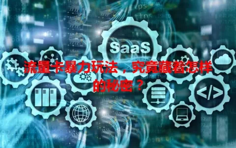 流量卡暴力玩法，究竟藏着怎样的秘密？