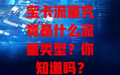 宝卡流量究竟是什么流量类型？你知道吗？