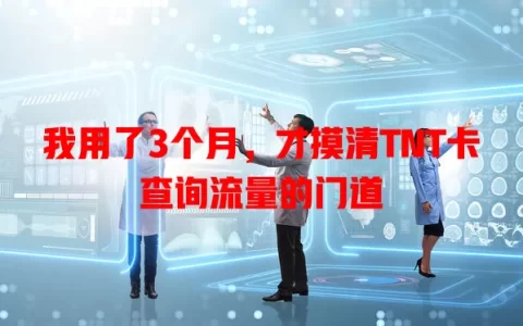 我用了3个月，才摸清TNT卡查询流量的门道
