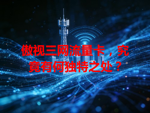 傲视三网流量卡，究竟有何独特之处？