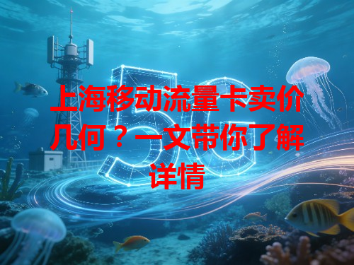 上海移动流量卡卖价几何？一文带你了解详情