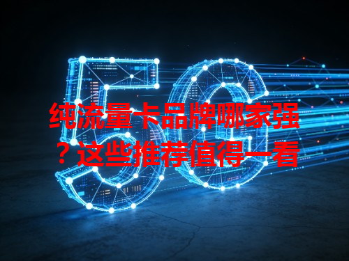 纯流量卡品牌哪家强？这些推荐值得一看