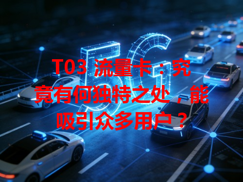 T03 流量卡：究竟有何独特之处，能吸引众多用户？