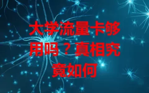 大学流量卡够用吗？真相究竟如何
