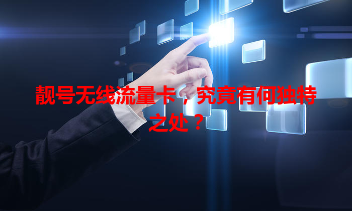 靓号无线流量卡，究竟有何独特之处？