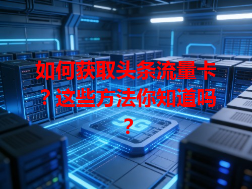 如何获取头条流量卡？这些方法你知道吗？