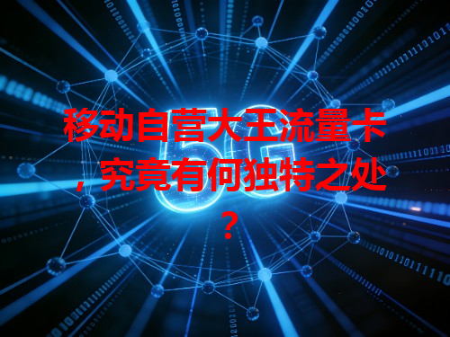 移动自营大王流量卡，究竟有何独特之处？