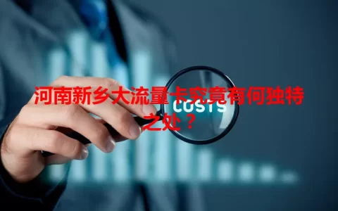 河南新乡大流量卡究竟有何独特之处？