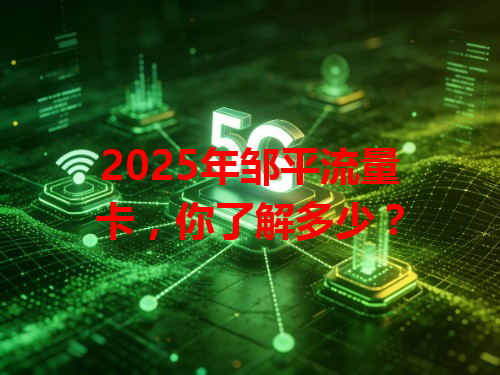 2025年邹平流量卡，你了解多少？