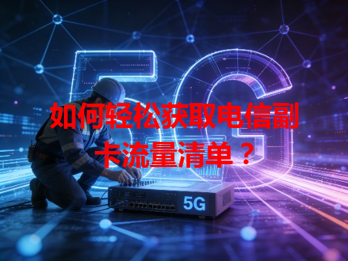 如何轻松获取电信副卡流量清单？