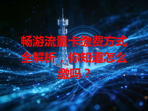 畅游流量卡缴费方式全解析，你知道怎么缴吗？