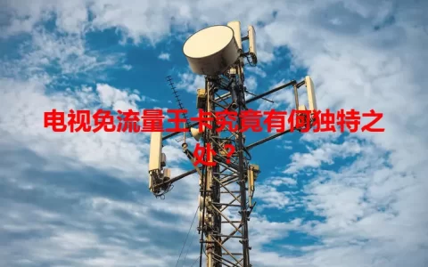 电视免流量王卡究竟有何独特之处？