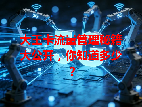 大王卡流量管理秘籍大公开，你知道多少？