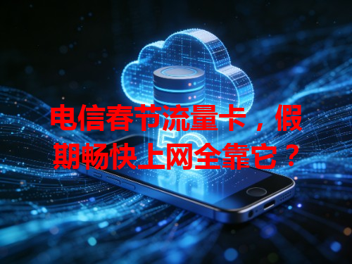 电信春节流量卡，假期畅快上网全靠它？