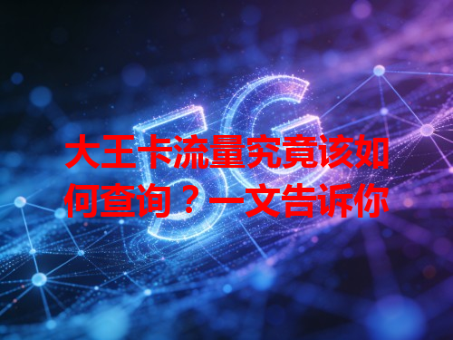 大王卡流量究竟该如何查询？一文告诉你